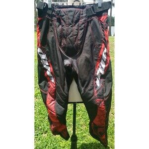 Dye Paintball Padded Pants Men’s X-Small (30x28) Red & Black Adjustbl Cargo RARE